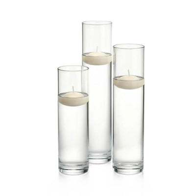 Richland Floating Candles & Sloan Cylinder Vases Set of 3 - thumbnail number 5
