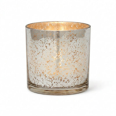 Richland Silver Mercury Glass Cylinder Vase 5" x 5" - thumbnail number 2