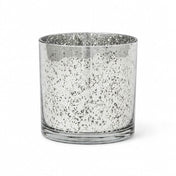 Richland Silver Mercury Glass Cylinder Vase 5" x 5" - thumbnail number 1