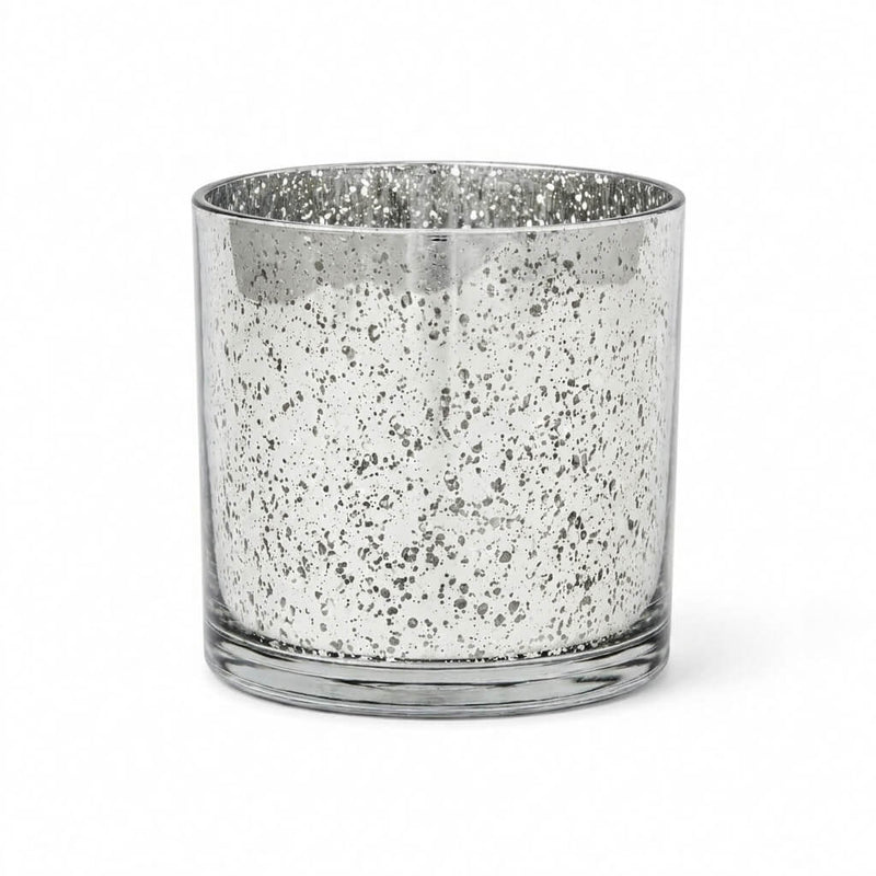 Richland Silver Mercury Glass Cylinder Vase 5" x 5" - thumbnail number 1