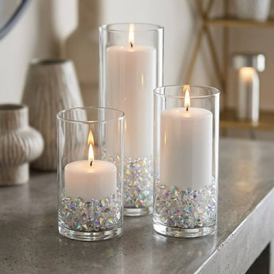 4000 Pcs Acrylic Diamond Vase Fillers Iridescent 3mm, 6mm, 10mm - Shimmering Table Scatters & DIY Craft Beads for Weddings - thumbnail number 6