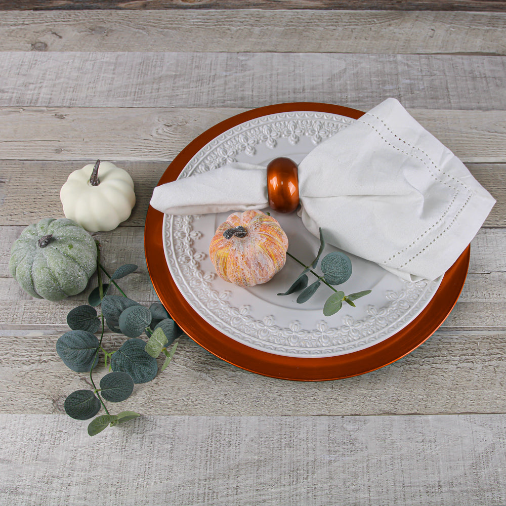 Richland Plain Charger Plate 13" Orange