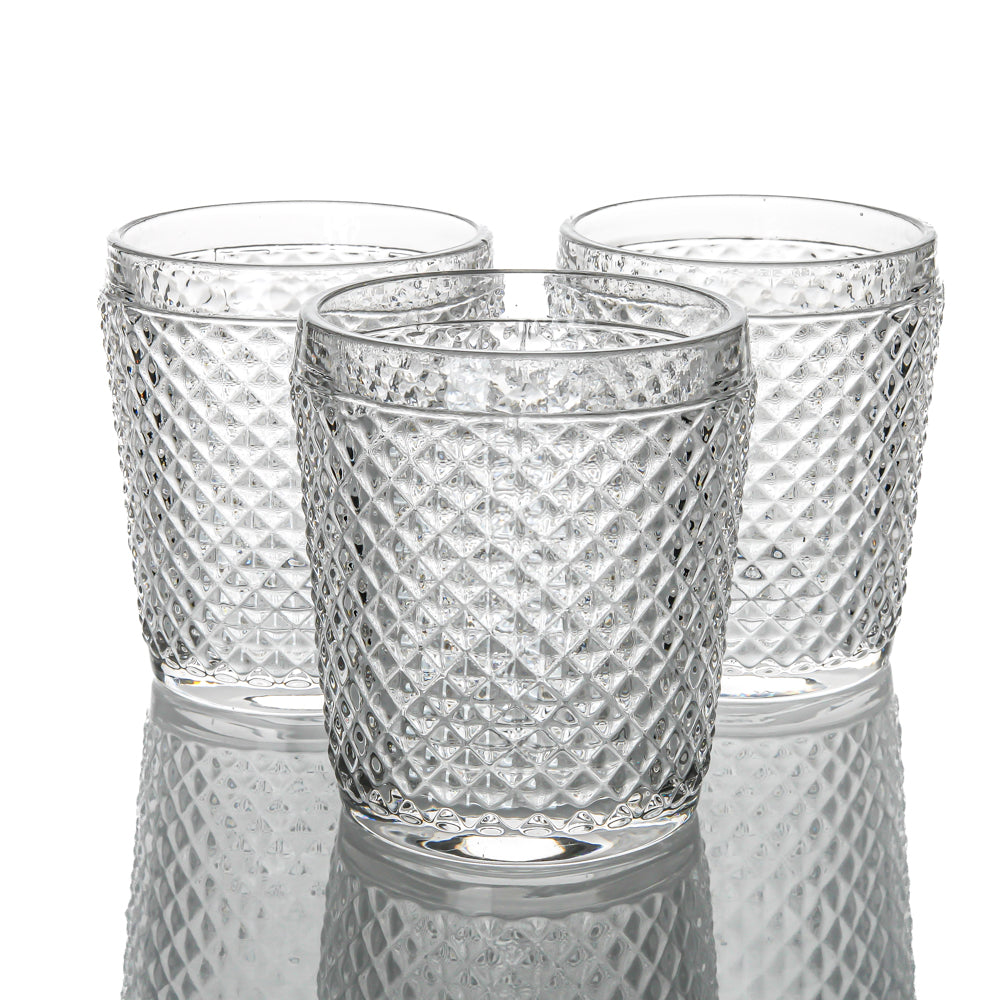 Richland Diamond Candle Holder Clear
