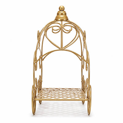 Gold wrought iron carriage centerpiece, front view - thumbnail number 3