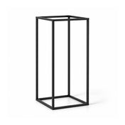 16 inch black metal rectangular display stand on a white background - thumbnail number 1