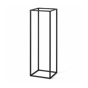Tall black metal rectangular display stand on a white background - thumbnail number 1