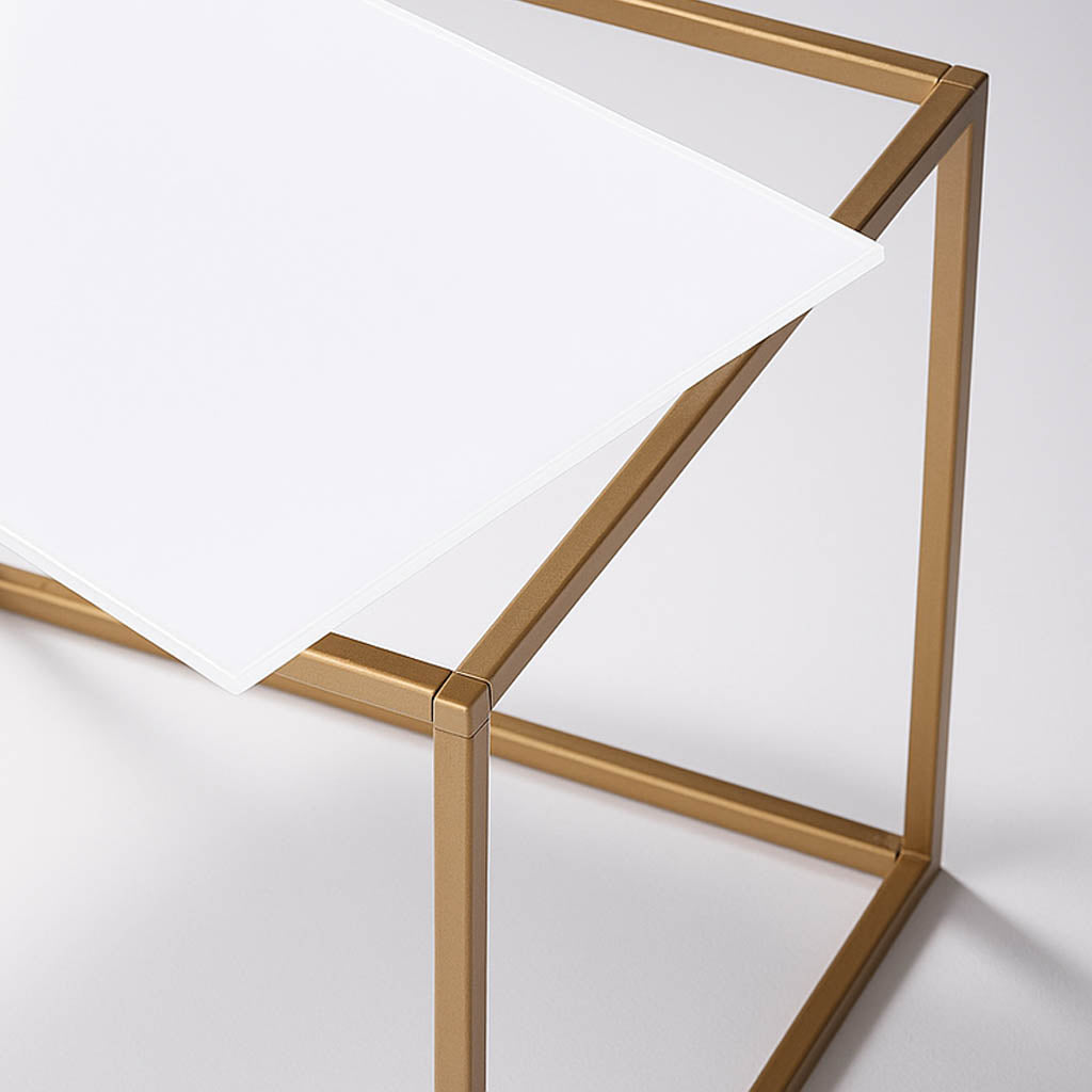 4-Pack White Acrylic Rectangular Plexiglass Sheets – Side Plates with Protective Film Coating