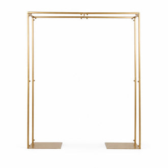 Adjustable 48" Gold Metal Flower Arch Stand – Over-the-Table Frame for Wedding Décor