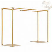 Gold metal over-the-table arch stand with shorter height and longer length - thumbnail number 3
