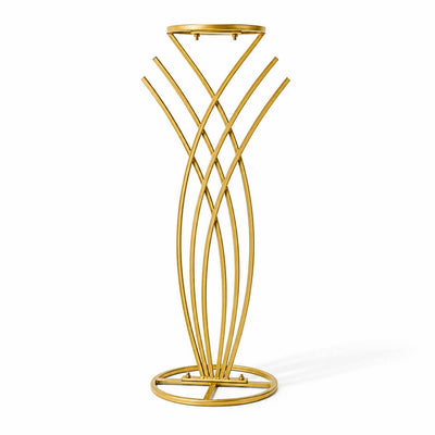 Gold mermaid tail metal flower frame stand - thumbnail number 1
