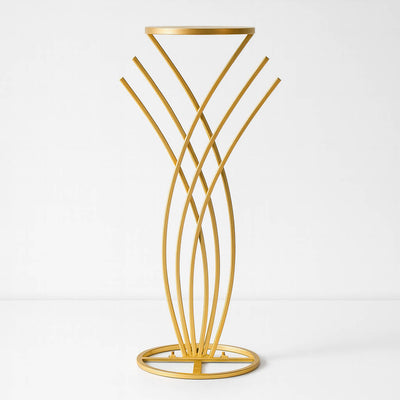 Mermaid Tail Design Gold Metal Flower Frame 2ft – Table Centerpiece Wedding Floral Display Stand - thumbnail number 1