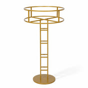 Grand halo top gold metal floral riser and centerpiece pedestal - thumbnail number 1