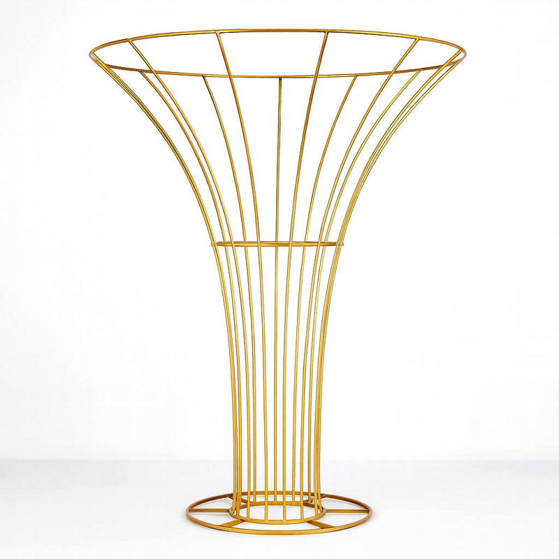 6.5ft Tall Gold Metal Blossom Tree Frame – Floor Standing Wedding Floral Display Stand - thumbnail number 1