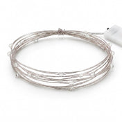 Coiled 90-inch battery-operated string lights with 20 micro fairy bulbs - thumbnail number 2