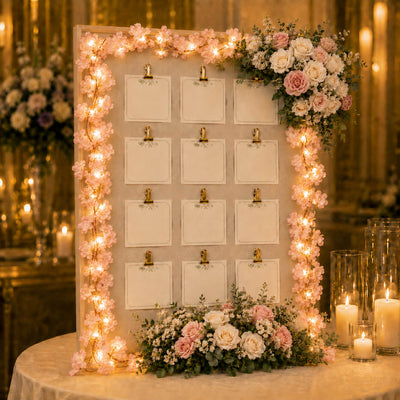 20 LED Artificial Garland String Lights 6ft Cherry Blossom Design Blush Warm White - Battery Operated Hanging Lights - thumbnail number 7