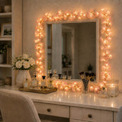 20 LED Artificial Garland String Lights 6ft Cherry Blossom Design Blush Warm White - Battery Operated Hanging Lights - thumbnail number 12