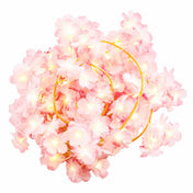 20 LED Artificial Garland String Lights 6ft Cherry Blossom Design Blush Warm White - Battery Operated Hanging Lights - thumbnail number 2