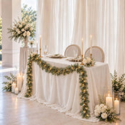 Artificial Eucalyptus and Boxwood Leaf Garland String Lights, Warm White 20 LED Battery Operated Fairy Lights with Fake Greenery Hanging Vines - 6.5ft - thumbnail number 3