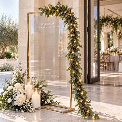Artificial Eucalyptus and Boxwood Leaf Garland String Lights, Warm White 20 LED Battery Operated Fairy Lights with Fake Greenery Hanging Vines - 6.5ft - thumbnail number 4