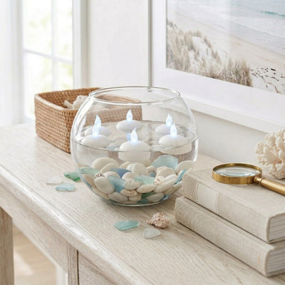 Flameless LED Floating Tealight Candles White Set of 12 - thumbnail number 8