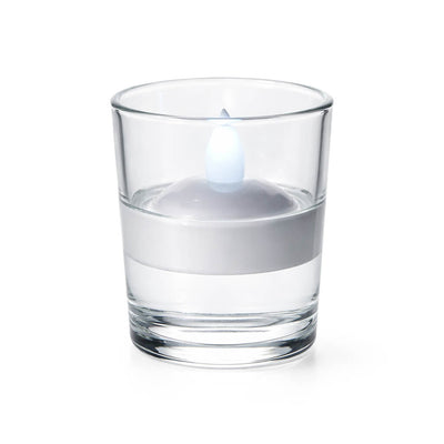 Flameless LED Floating Tealight Candles White Set of 12 - thumbnail number 4