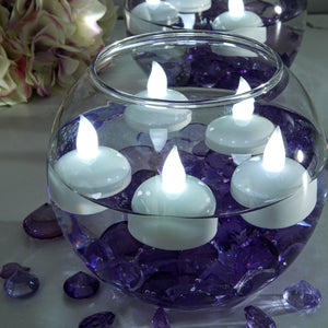 Flameless LED Floating Tealight Candles White Set of 12