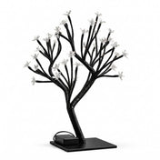 Black artificial cherry blossom tree centerpiece with LED lights - thumbnail number 2