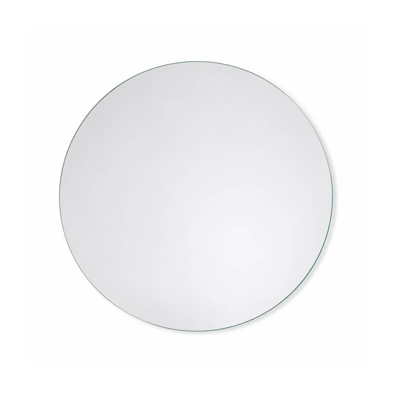 An 10 inch round mirror glass shown from a top-down perspective on a white background - thumbnail number 1