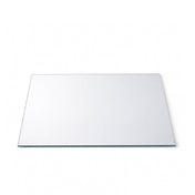 A 12 inch square mirror glass tray shown from an angled perspective on a white background - thumbnail number 2