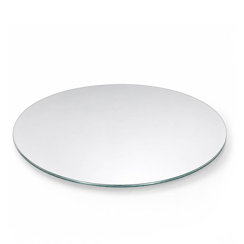 A 14 inch round mirror tray shown from an angled perspective on a white background - thumbnail number 2