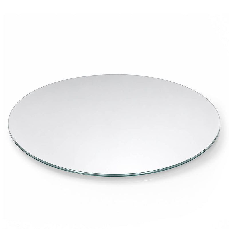 A 16 inch round mirror tray shown from an angled perspective on a white background - thumbnail number 2