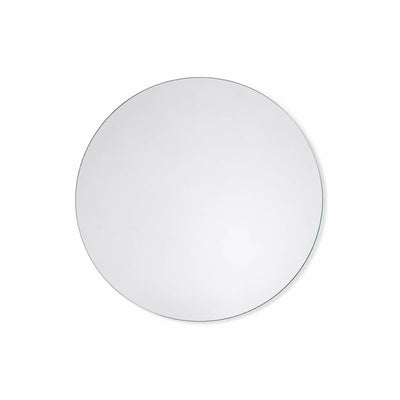 An 8 inch round mirror glass shown from a top-down perspective on a white background - thumbnail number 1