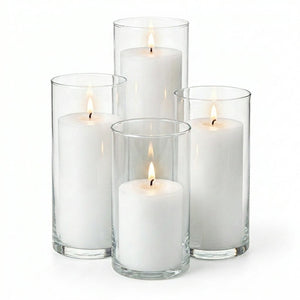 Richland Pillar Candles & Eastland Cylinder Holders Set of 4