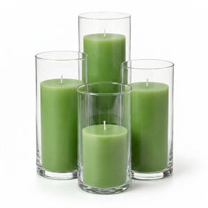 Richland Pillar Candles & Eastland Cylinder Holders Set of 4