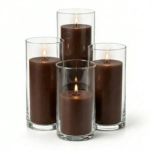 Richland Pillar Candles & Eastland Cylinder Holders Set of 4