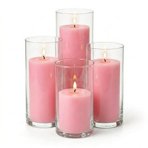 Richland Pillar Candles & Eastland Cylinder Holders Set of 4