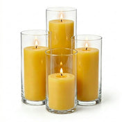 Richland Pillar Candles & Eastland Cylinder Holders Set of 48 - Yellow - thumbnail number 2