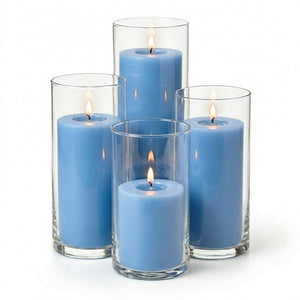 Richland Pillar Candles & Eastland Cylinder Holders Set of 4