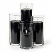Richland Pillar Candles & Eastland Cylinder Holders Set of 4 - Black - thumbnail number 1