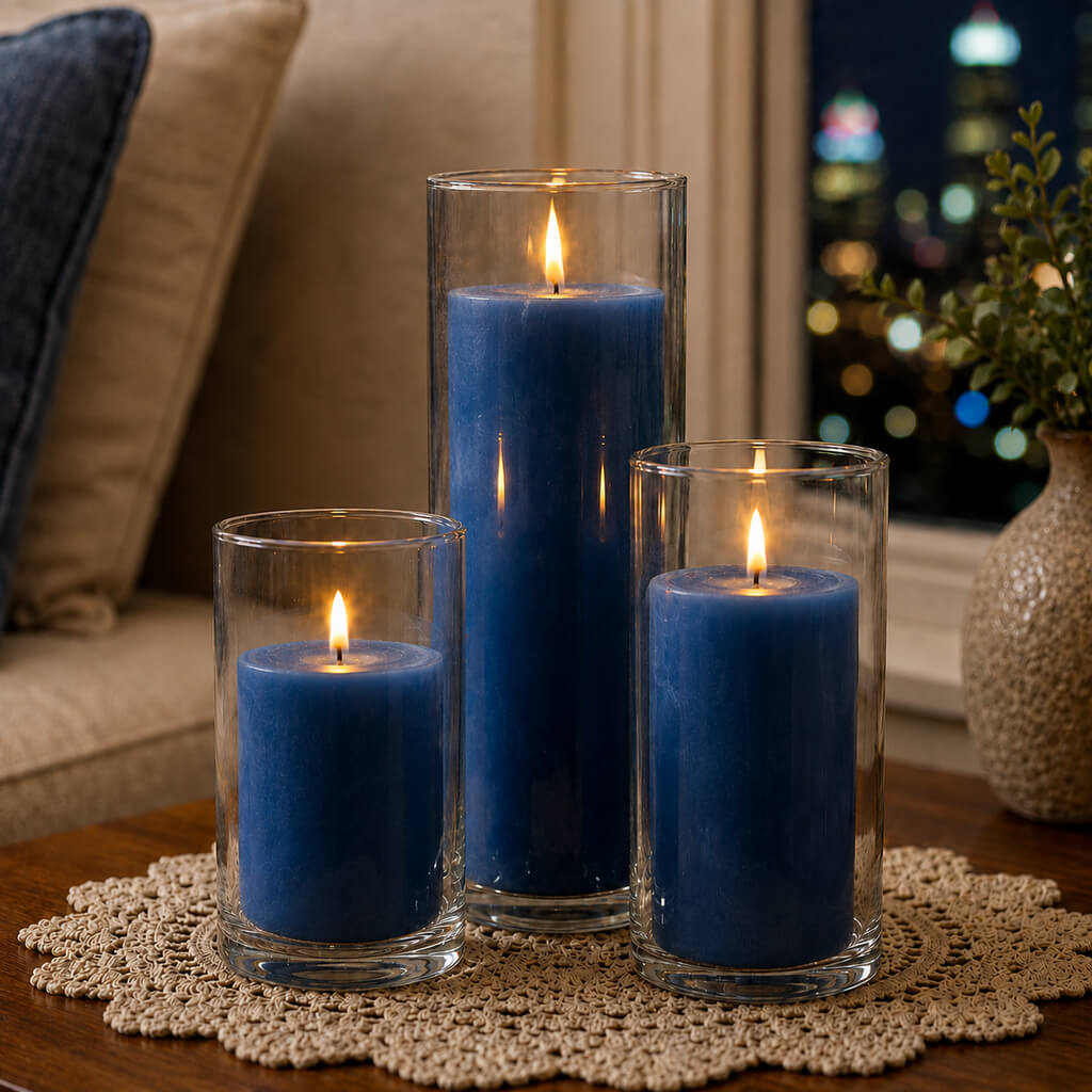 Eastland Cylinder Pillar Candle Holder 3.25
