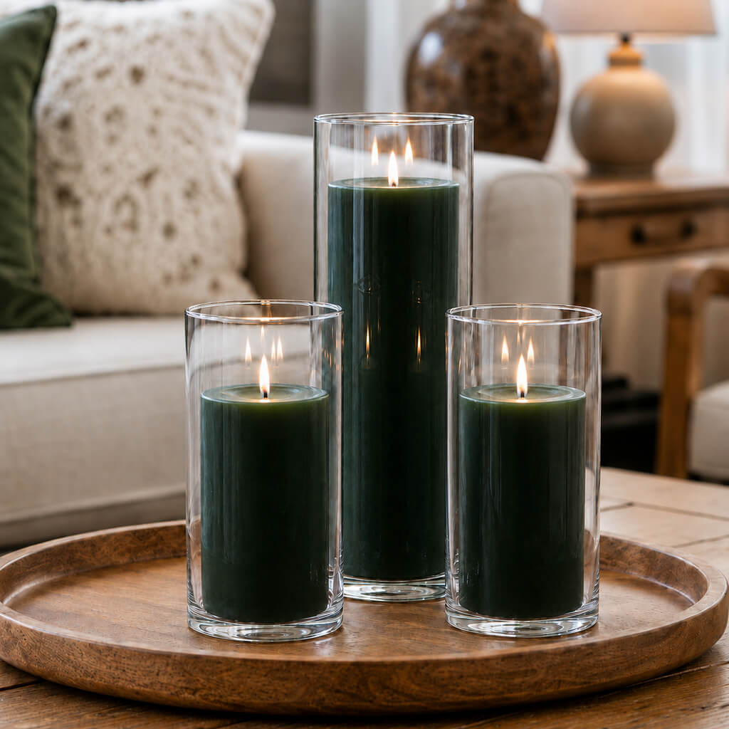 Eastland Cylinder Pillar Candle Holder 3.25