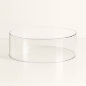 Round 14" Acrylic Cake Stand – Clear Transparent Display Box Fillable Pedestal Riser - thumbnail number 1