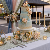 14"x14" Clear Acrylic Cake Box Stand – Transparent Pedestal Riser Display for Desserts and Events - thumbnail number 4