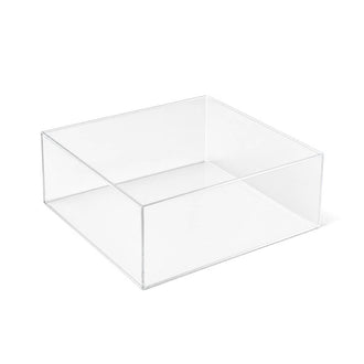 14"x14" Clear Acrylic Cake Box Stand – Transparent Pedestal Riser Display for Desserts and Events