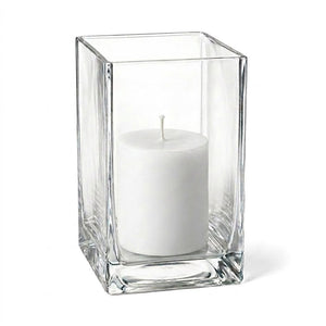 Richland Pillar Candle 3" & Eastland Square Holder 6" Set of 12 (Choose your Color)