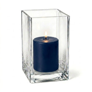 Richland Pillar Candle 3" & Eastland Square Holder 6" Set of 12 (Choose your Color)
