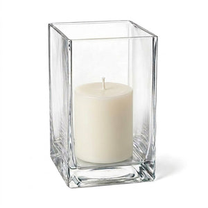 Richland Pillar Candle 3" & Eastland Square Holder 6" Set of 12 (Choose your Color)