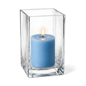 Richland Pillar Candle 3" & Eastland Square Holder 6" Set of 12 (Choose your Color)