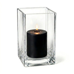 Richland Pillar Candle 3" & Eastland Square Holder 6" Set of 12 (Choose your Color)