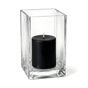 Richland Pillar Candle 3" & Eastland Square Holder 6" Set of 12 (Choose your Color)